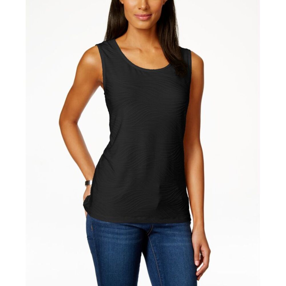 JM Collection Petite Jacquard Tank